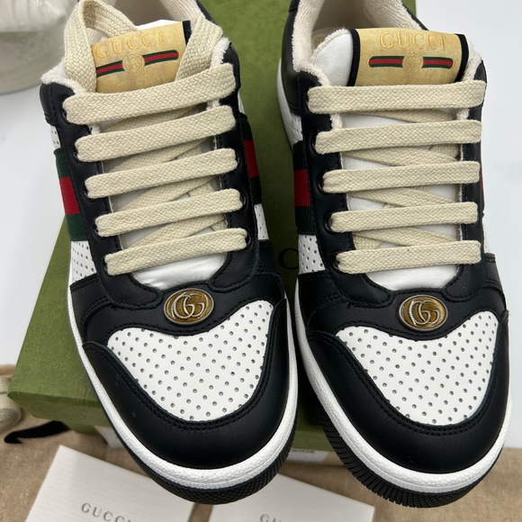 Women’s Gucci, screener leather trainers size 37 made in Italy - Picture 5 of 10